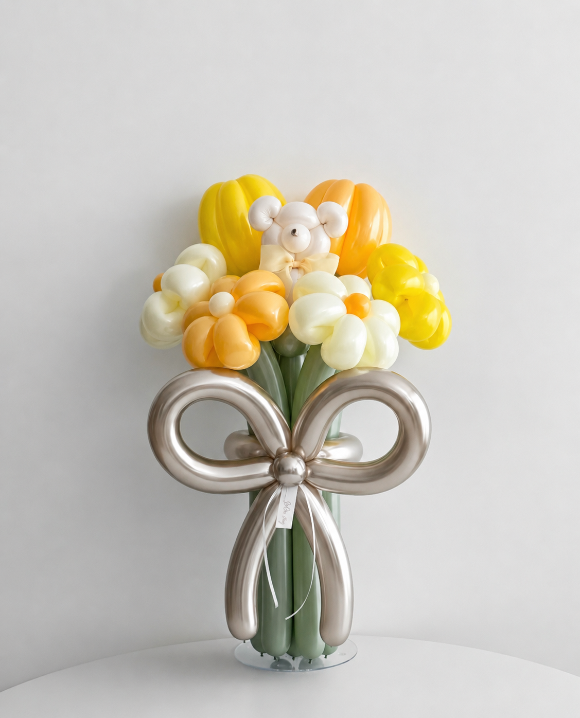 Ballonblumenstrauß „Sunny Bear“