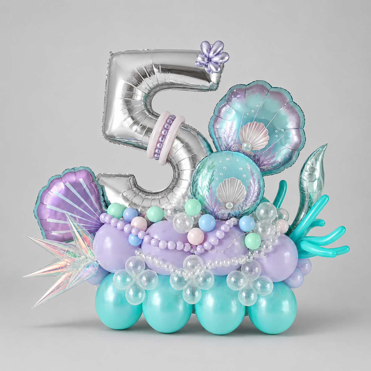 Ballonkomposition „Mermaid Pastel 5“